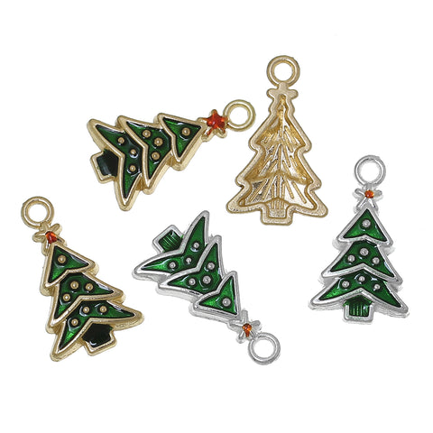 5pc Christmas Tree Charms (Random) (0016-2)