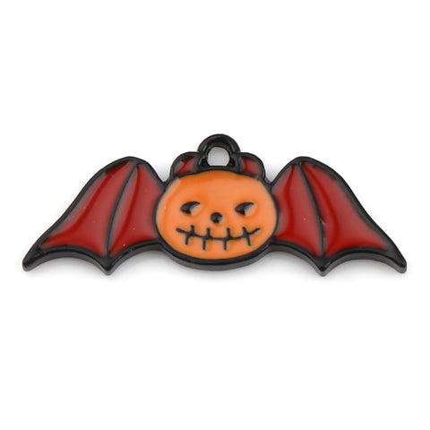 5pc Pumpkin Bat / Halloween Charms (0006-1)