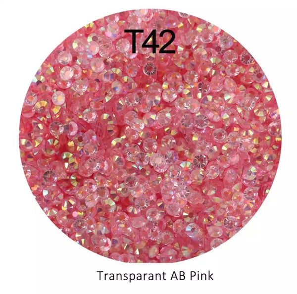 #T42 Transparent AB Pink 4mm