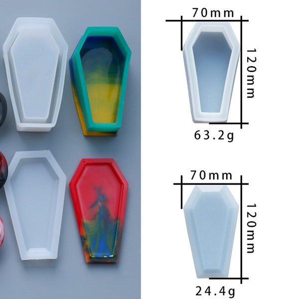 Coffin / Halloween / Silicone Resin Mold (B650683)