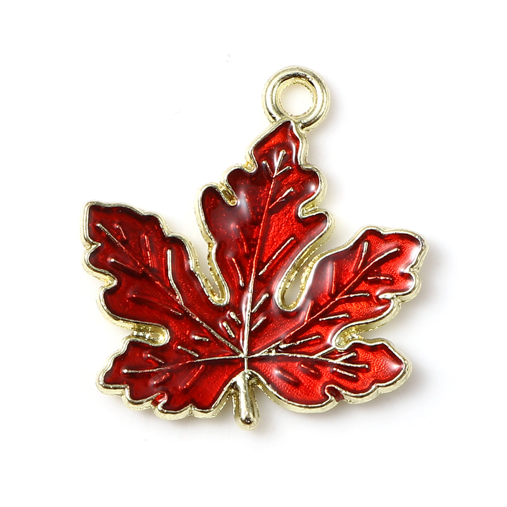 5PC Red Leaf (0902-8)