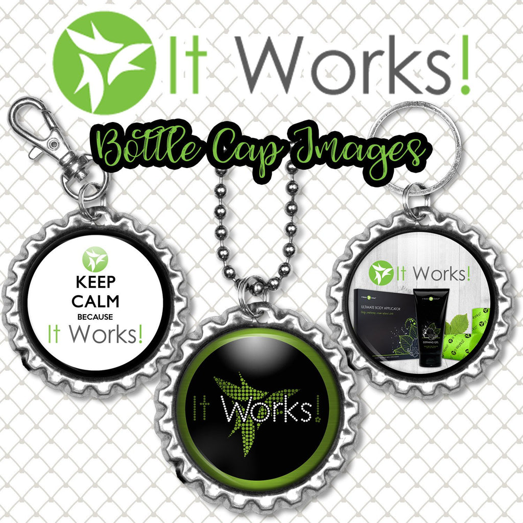 INSTANT DOWNLOAD- It Works! 4x6 Digital Printable 1 Inch Circle Bottle Cap Images